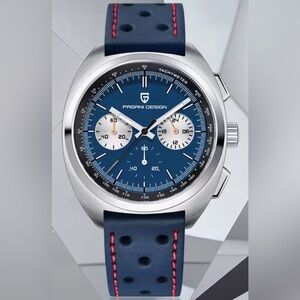 Pagani Design Blue Dial Chronograph sports men’s Watch